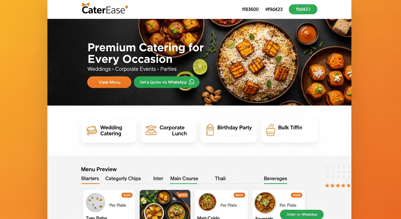 CaterEase – Catering & Food Order Platform 1