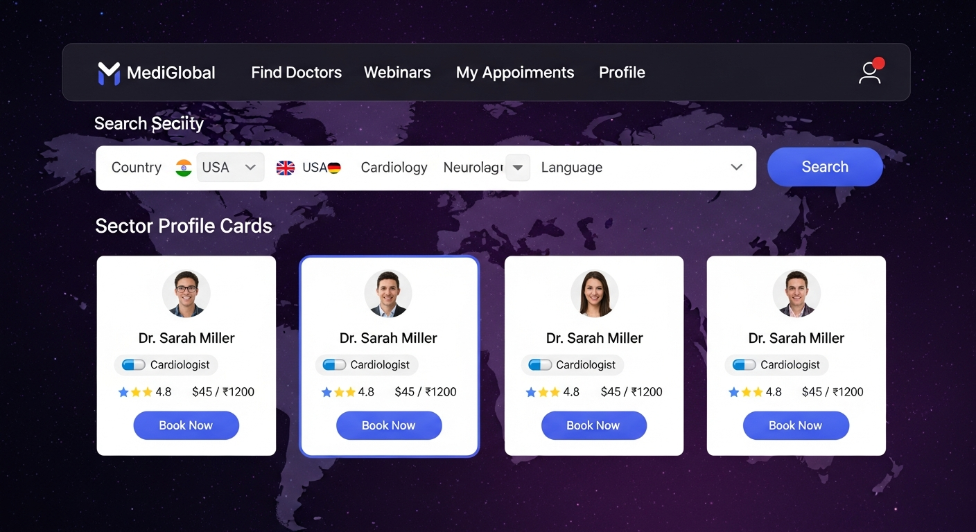MediGlobal – Worldwide Doctor Platform 1