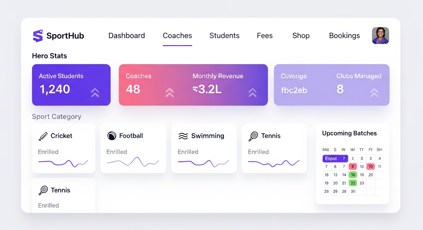 SportHub – Club & Training Management 1